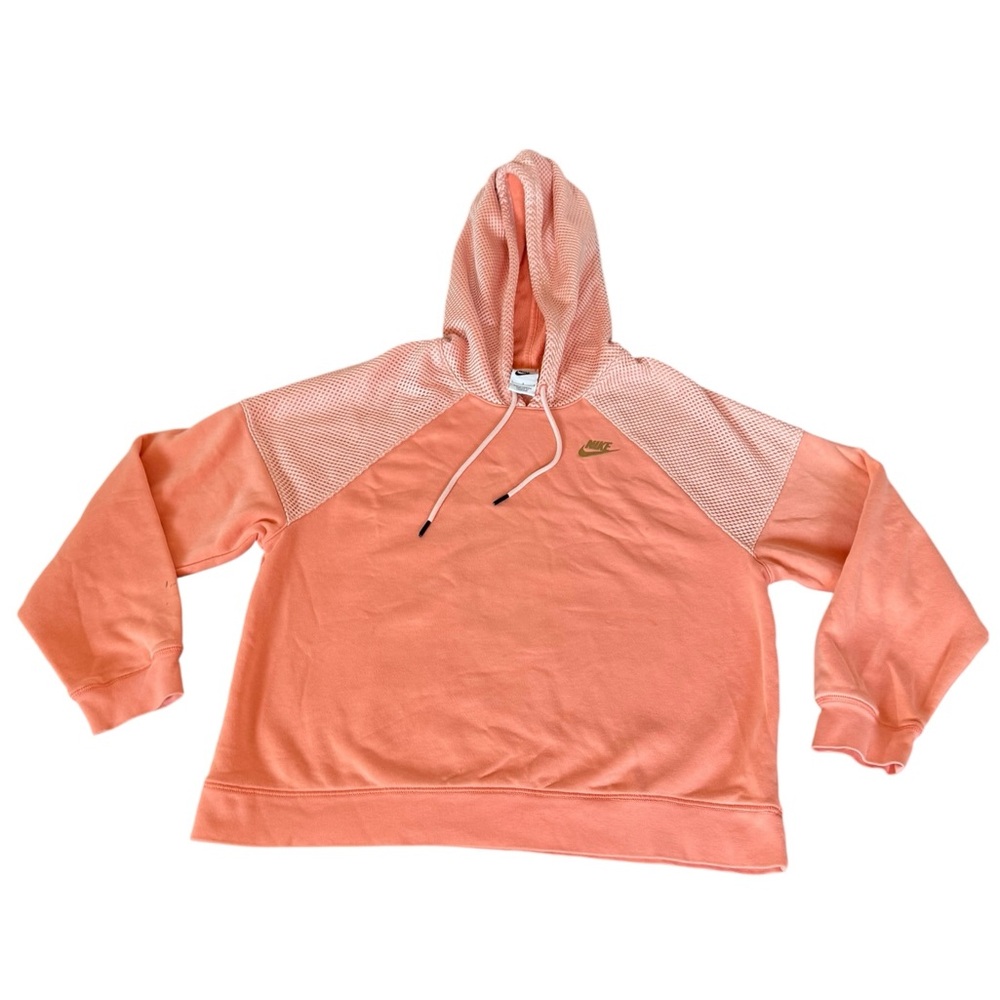Nike Serena Williams Design Crew Women’s Orange Fleece Tennis Hoodie Large